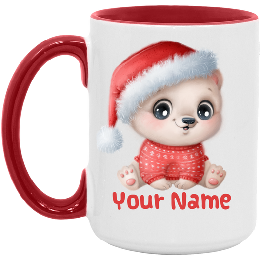 Personalized Christmas Baby Bear Mug